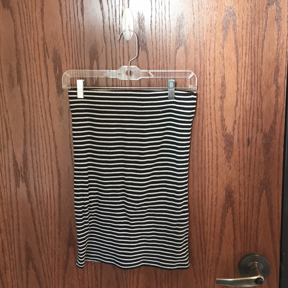 Madewell striped pencil skirt
